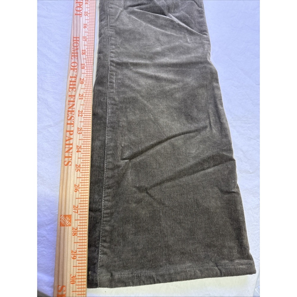 Sanctuary GRN Corduroy  PANTS WOMEN 28 BOOTCUT Mid Rise BUTTON FLY PREPPY - Picture 3 of 10